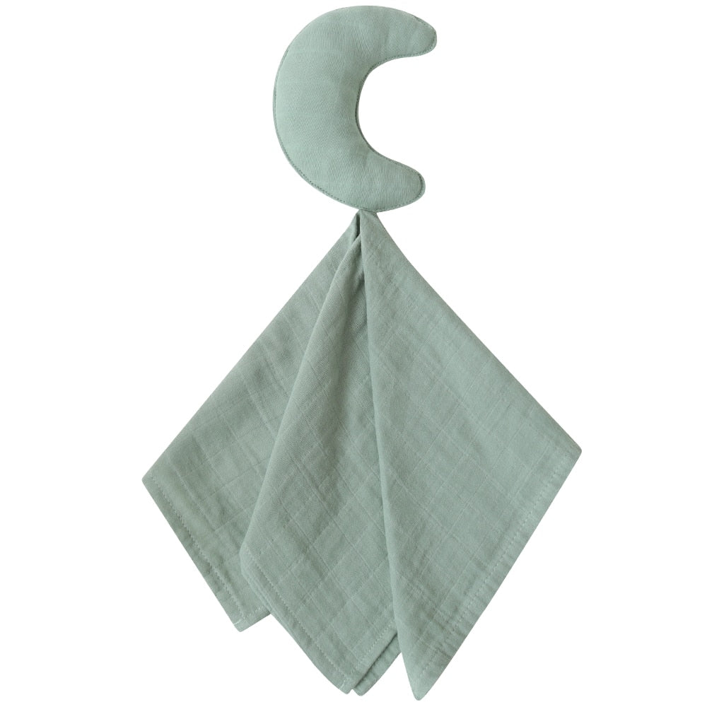 100% Organic Cotton Muslin Security Blanket Face Squares